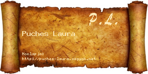 Puches Laura névjegykártya